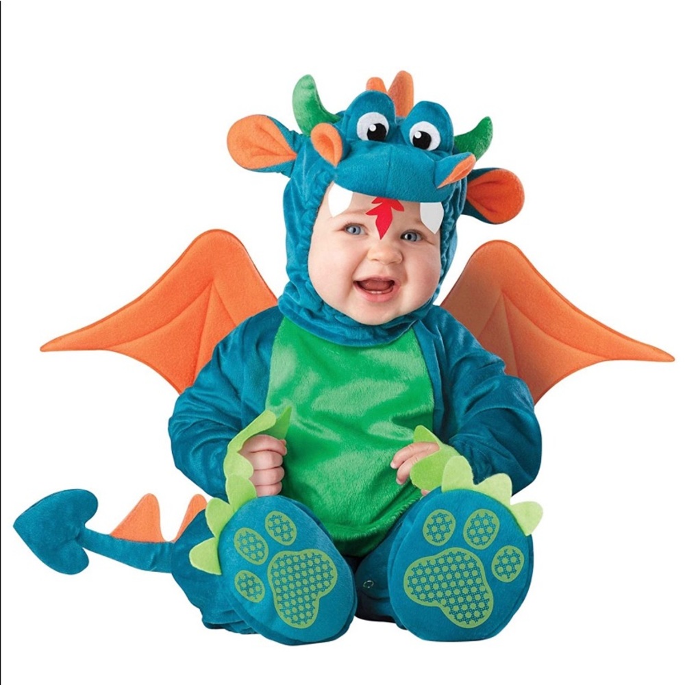 Infant/toddler blue dragon costume